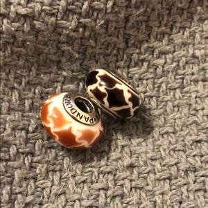Pandora giraffe murano glass charm